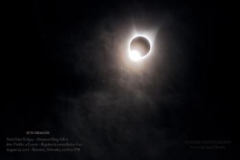 First diamond ring, beginning of totality