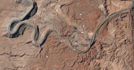 Google Maps - Mexican Hat, Utah