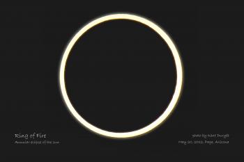 Annular ring of fire eclipse, May 20, 2012